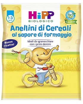 HIPP -  BIO ANELLINI CEREALI AL SAPORE DI FORMAGGIO 25 G