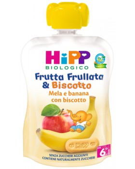 HIPP BIO - FRUTTA FRULLATA&BISCOTTO MELA BANANA BISCOTTO 90 G