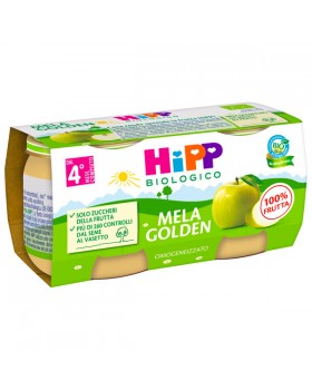 HIPP BIO - OMOGENEIZZATO MELA GOLDEN 2 X 80 G