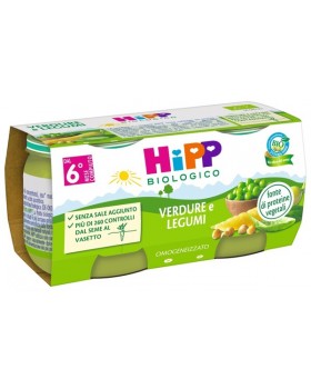 HIPP BIO - OMOGENEIZZATO VERDURE/LEGUMI 2X80 G