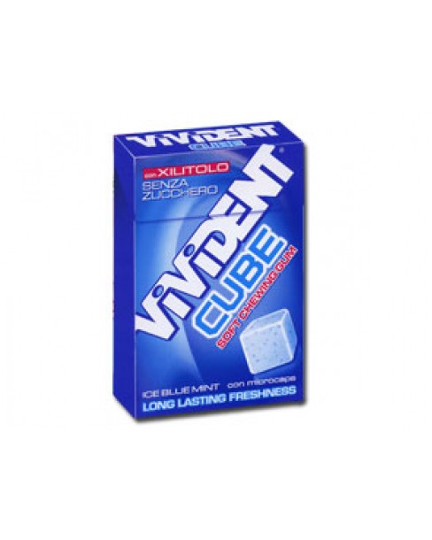 VIVIDENT XYLIT CUBE ICE BLUE