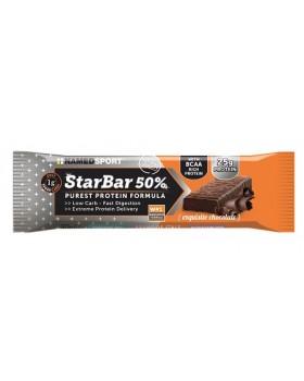 STARBAR 50% PROTEIN EXQUISITE CHOCOLATE 50 G - promo prodotto in scadenza 30/04/23 - 10 disponibili