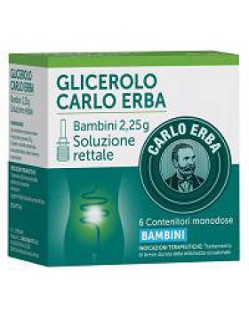 GLICEROLO (CARLO ERBA)*BB 6 microclismi 2,25 g con camomilla e malva