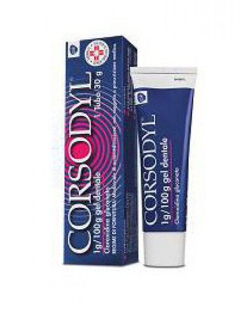 CORSODYL*gel dentale tubo 30 g 1 g/100 g