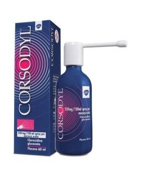 CORSODYL*spray mucosa os 60 ml 200 mg/100 ml