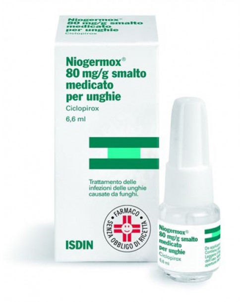 NIOGERMOX*smalto unghie 6,6 ml 80 mg/g