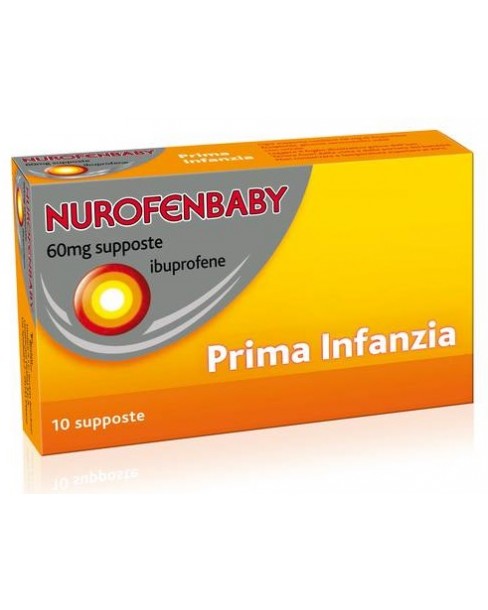 NUROFENBABY*10 supp 60 mg prima infanzia