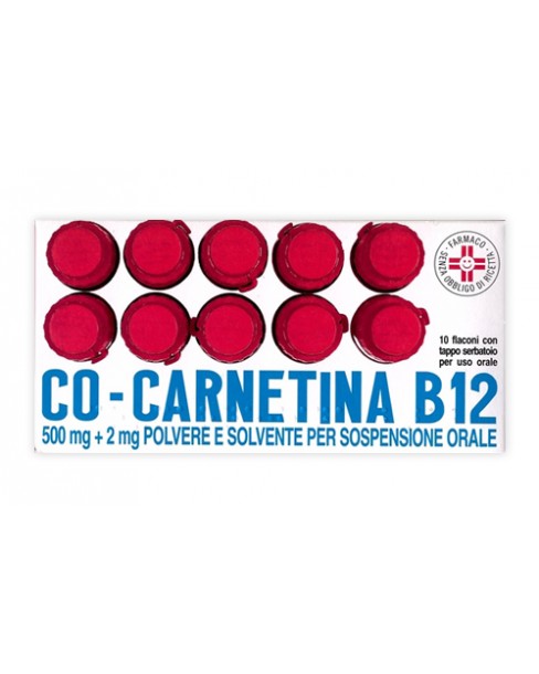 COCARNETINA B12*os sosp 10 flaconcini 10 ml 500 mg + 2 mg