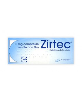 ZIRTEC*7 cpr riv div 10 mg