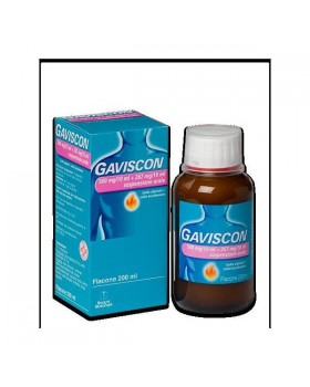 GAVISCON*os sosp 200 ml 500 mg/10 ml + 267 mg/10 ml