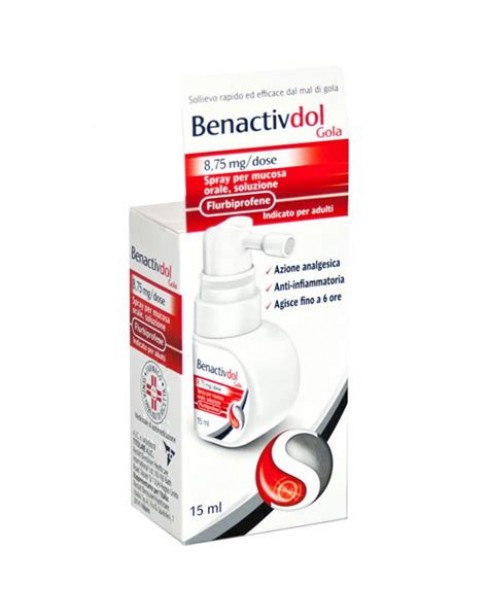 BENACTIVDOL GOLA*spray mucosa os 15 ml 8,75 mg/dose