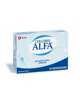 COLLIRIO ALFA*10 monodosi collirio 0,3 ml 0,8 mg/ml