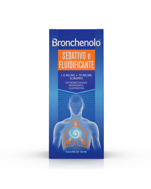 BRONCHENOLO SEDATIVO E FLUIDIFICANTE*sciroppo 150 ml 1,5 mg/ ml + 10 mg/ml